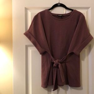 Express tie front blouse size M. Worn once.